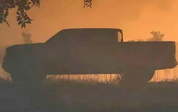 Teaser images of Scout Pickup and SUV EV