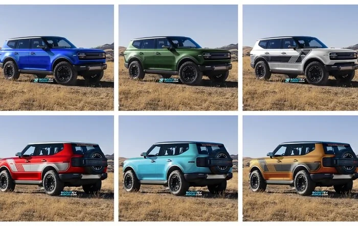 Scout Traveler Colors, Rallye Stripes, Roof Colors - Previews (Wallpaper Size Download)