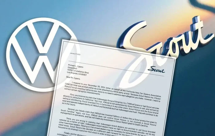 Scout warns VW dealers on using intimidation to stop direct-to-consumer sales